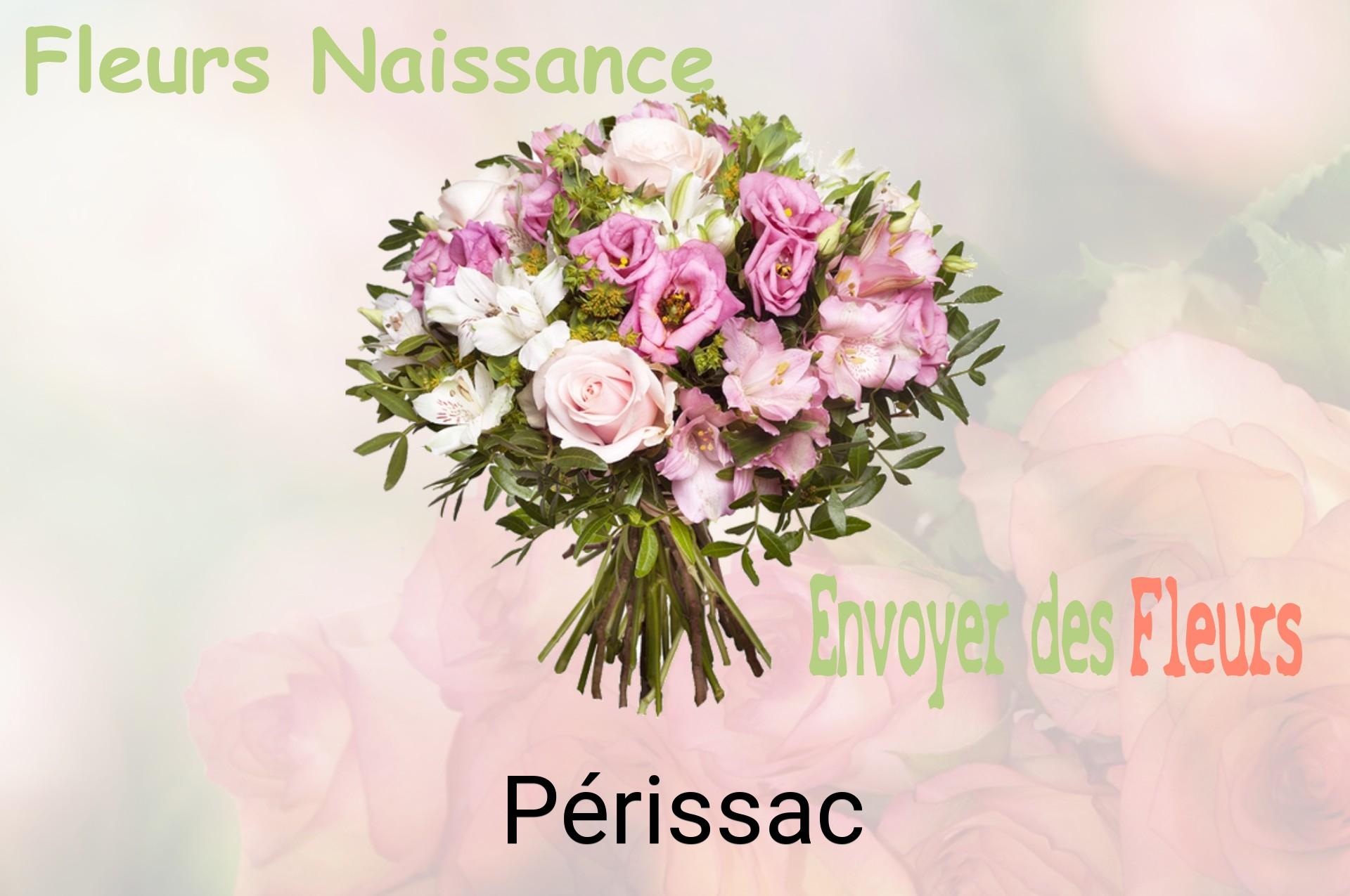 Bouquet de fleurs de naissance livré à Périssac